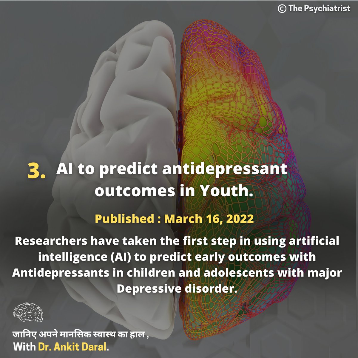 ankit_daral's tweet photo. Latest Mental Health Researches in 2022.

#newpost #everydaypost #mentalhealthmatters #mentalwellbeing #mentalhealthrecovery #mentalillness #awareness #geriatrics #understandinggeriatrichealth #geriatrics #handsthatcare #lovedones #relationships #psychiatrysociety #psychiatry https://t.co/gJ41C1LZCX