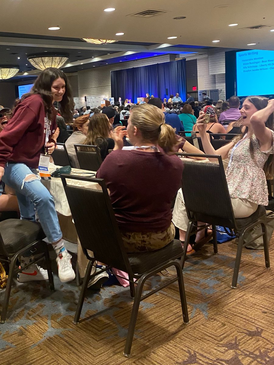 LHSJourn's tweet photo. Publications brought home multiple awards from the JEA/NSPA Conference in Los Angeles: first place podcasting, 7th place overall yearbook, quiz bowl finalists, and writing awards in sports, review, news, broadcast, photography and editorial leadership. #NHSJC @NSPA @nationalJEA https://t.co/iAJRQ3OQo9