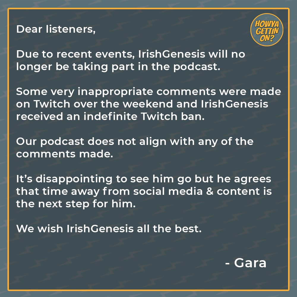 HowyaPodcast's tweet image. Podcast Update