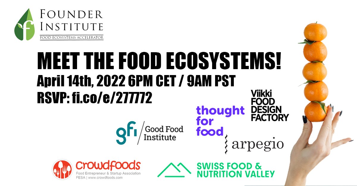Founder Institute Food Ecosystems Accelerator tweet media