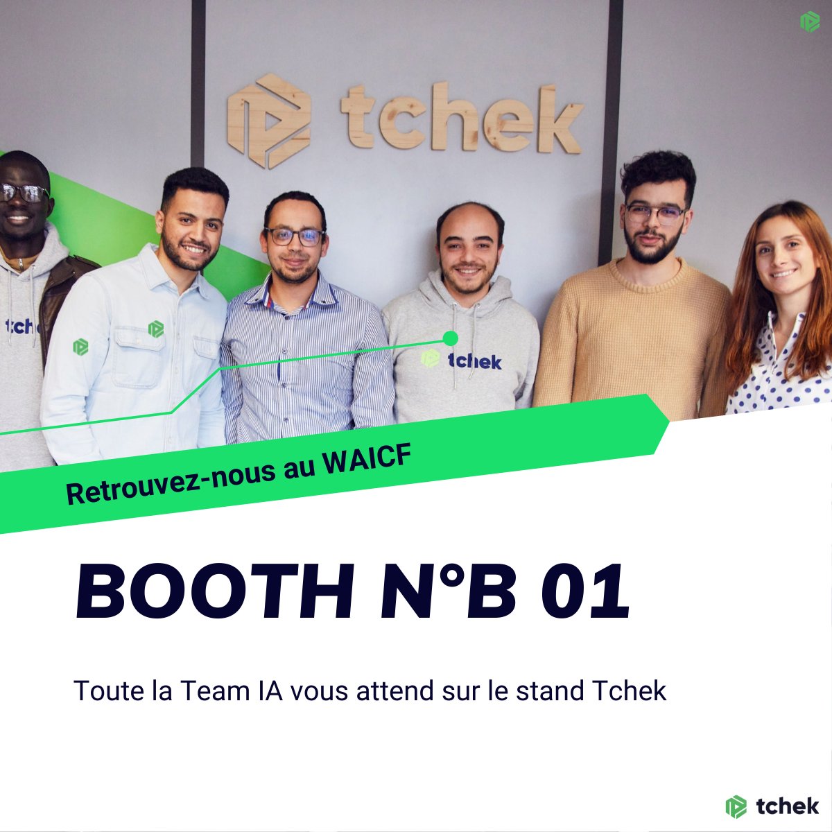 Tchek_fr's tweet photo. 👀Venez rencontrer la Team IA Tchek au #WAICF pour en apprendre davantage sur ALTO AI, notre plateforme d’intelligence artificielle (IA) de reconnaissance d’images au service de l'automobile. 🚗
📌 Booth N°B 01
#ai #intelligenceartificielle #team #waicf2022 #meetandgreet https://t.co/E3HJgKTn29