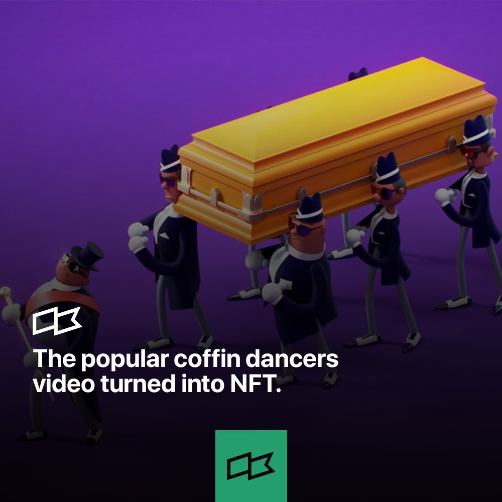 mileangelcom's tweet photo. The “Coffin Dance” video, which was frequently shared on social media for a while, was turned into NFT and sold for 327 ETH ($ 1,000,000).

ᴘᴏᴡᴇʀᴇᴅ ʙʏ
𝗠𝗜𝗟𝗘 𝗟𝗘𝗔𝗚𝗨𝗘

#blockchains #Ethereum #NFTs #coffindance https://t.co/7WhXElxrxh