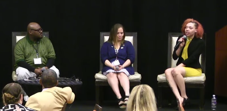 CPENews's tweet image. Knowing about mental health services - that they're free - really helped me. I wish I knew more about it my freshman year. But I'm glad I began healing while in college, where I have a support system, than waiting until I graduated. - Aliya Cannon, student panel #KYStudentSuccess