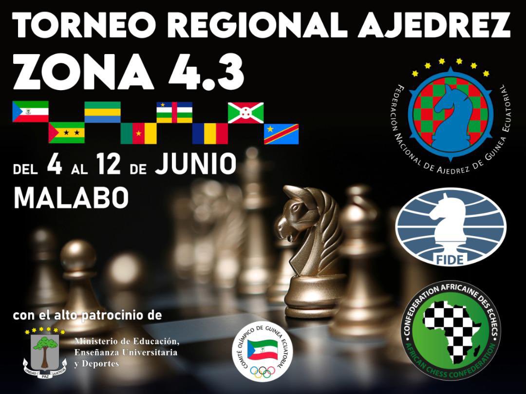 MalaboClub's tweet photo. La Federación Ecuatoguineana de Ajedrez FENAGE, bajo los auspicios de la Federación Internacional de Ajedrez FIDE y la Confederación Africana de Ajedrez ACC, organiza el Campeonato Regional Individual de la Zona 4.3 que agrupa a ocho países 🇨🇲 🇬🇦 🇧🇮 🇹🇩 🇨🇩🇨🇫🇸🇹🇬🇶 https://t.co/jtgJ8HOVvj