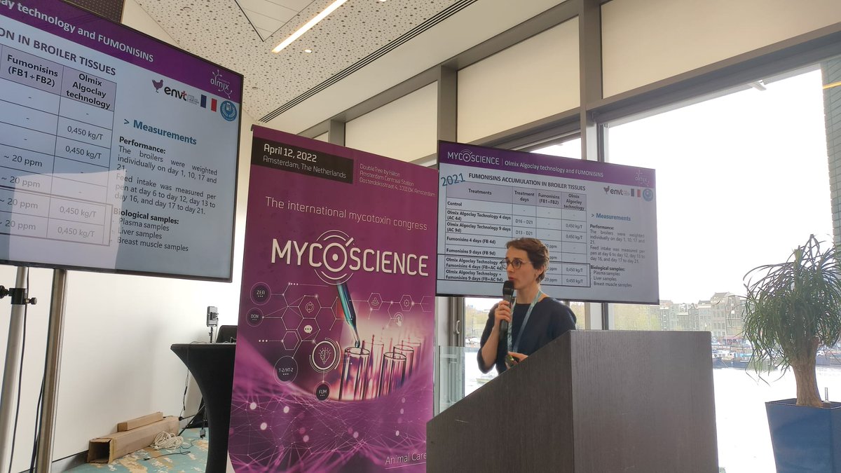 olmixgroup's tweet photo. #MycoScience
🗣️Now Julia Laurain, Olmix's For Feed Product Specialist, takes the lead and shares the latest research by Olmix on how the company's algoclay technology helps to reduce the accumulation of fumonisins in the liver and muscle tissues in broilers. https://t.co/yeDRRd2ddA