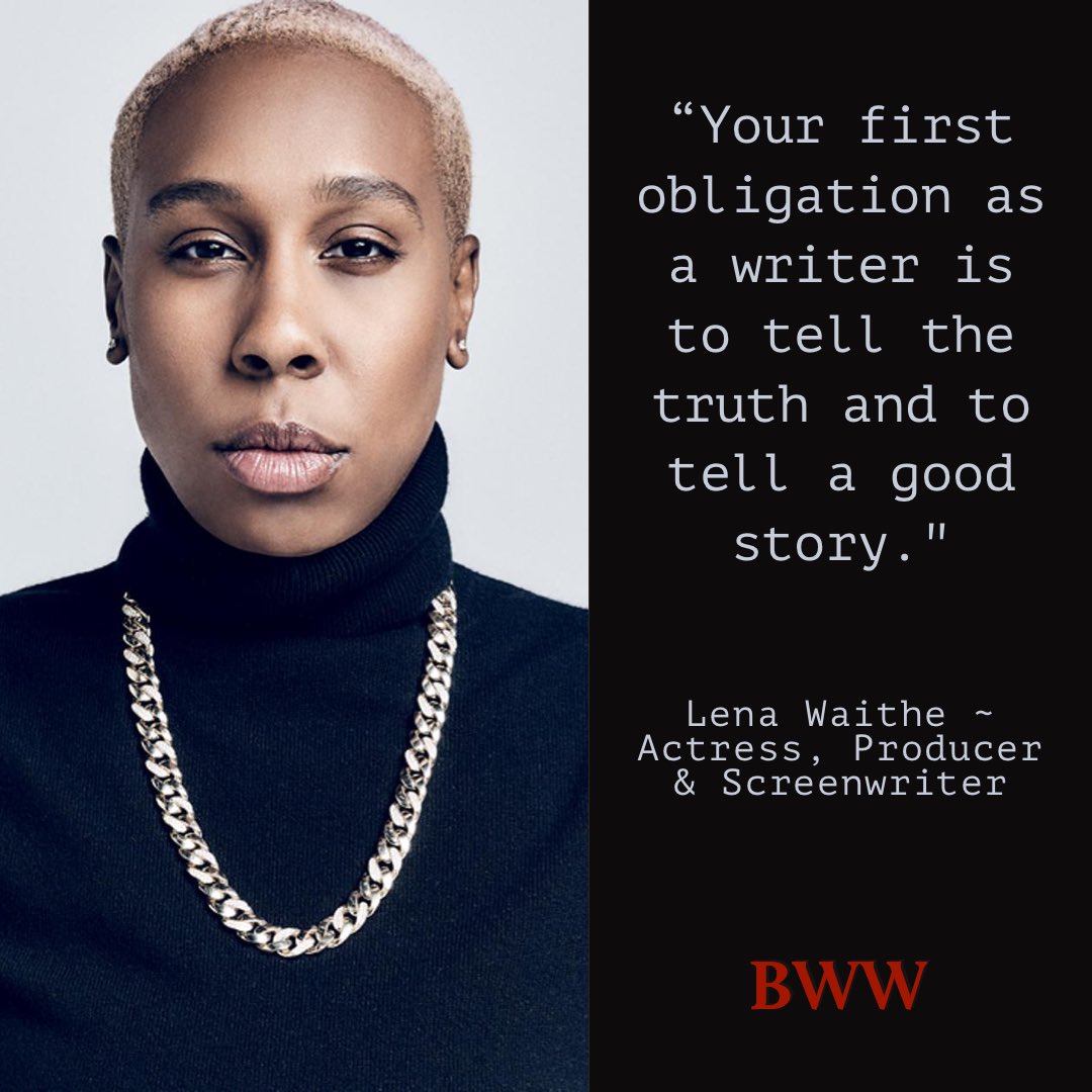 Amen! #lenawaithe 
…
#writinginspiration #books #amwriting #blackproducers