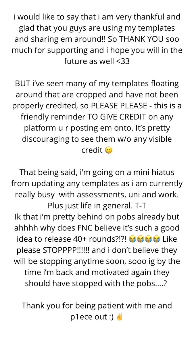 p1harmonis's tweet photo. hiii P1ece, 

❗️PLEASE READ⬇️❗️

#p1harmonytemplates https://t.co/0MGMlikVcf