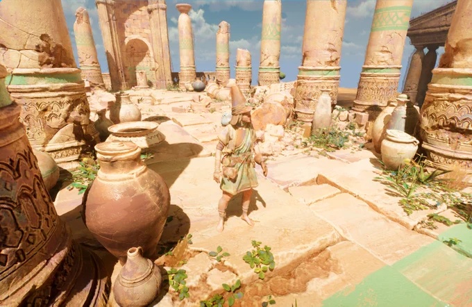 hey #PortfolioDay !
i'm ali - an artist from turkey, and i'm slowly working with some friends to create a game set on an idyllic mediterranean island. everything is very wip and i wanted to wait a bit more, but here we go, first screenshots!
#UnrealEngine5 #gamedev #indiedev 