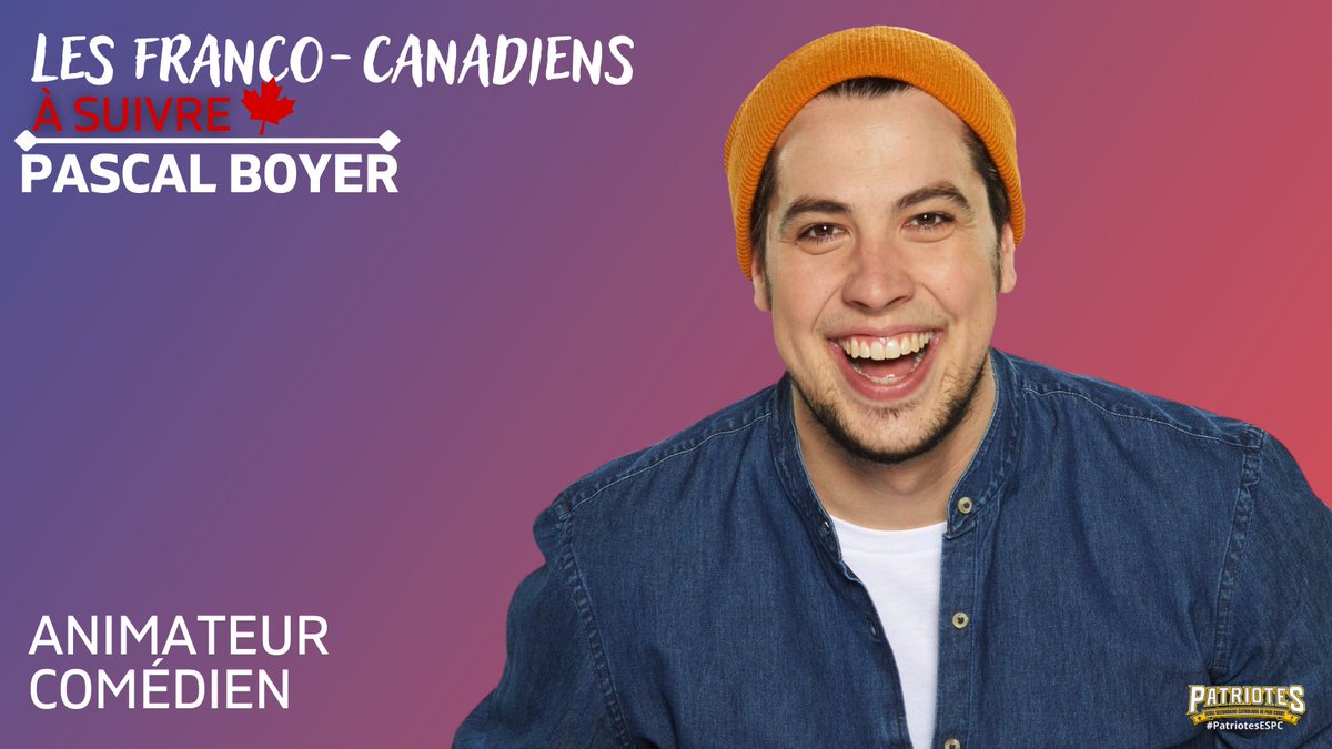 ESCPainCourt's tweet photo. Comédien et animateur à TFO. Pascal sera encore cette année notre super animateur du jeu trivia BOOM au mois de mai. Sa grande énergie, son esprit vif et son incroyable sens de l'humour apporteront certainement beaucoup de fun à notre jeu! #PatriotesESPC https://t.co/AnQHfs7KdG