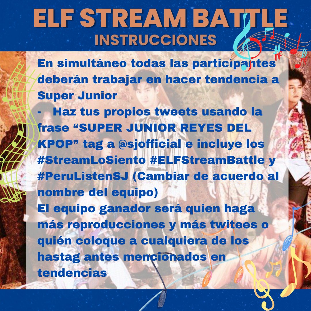 NochesconSuJu's tweet photo. ELF 💙
Estamos a unas horas de que la batalla empiece.
Y te recordamos como será la dinámica 🤗
Que país será el ganador? 💪
#ELFStreamBattle 
#StreamLoSiento 
#SUPERJUNIOR
@SJofficial https://t.co/kbd3IaT178