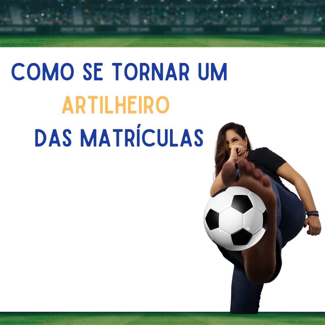 MatriculaFlix's tweet photo. ⚽ Você é Matriculador Artilheiro ou Bola Murcha?
Matricular de forma Profissional é um esporte para poucos!
Desenvolva suas habilidades, mantenha seu funil de vendas e defenda o seu resultado, pois artilheiro que é artilheiro corre atrás do gol, e no nosso caso, da Matrícula! https://t.co/8cA0R8V44Q