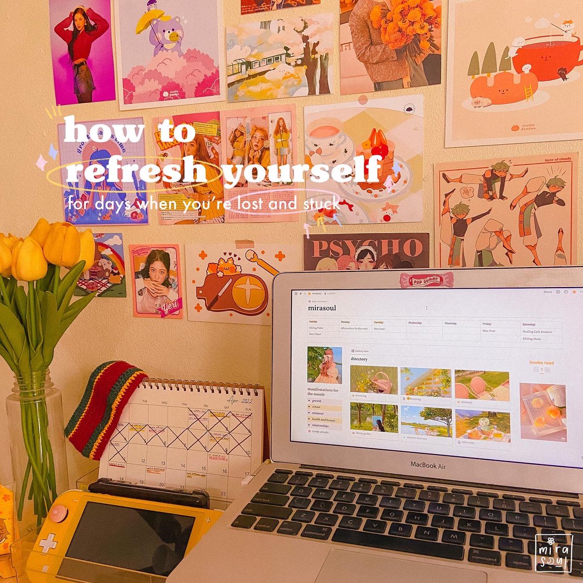 bymirasoul's tweet image. — how to refresh yourself

There will come to a point when we feel our life is muddled. We start to feel lost of where we currently are. Sometimes refreshing yourself helps to reconnect with life again. Here, you’ll find ways to make your energy &amp;amp; your life clear once again ✨