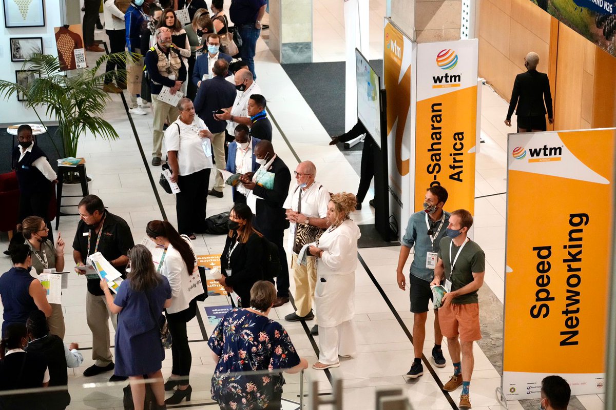 ATravelWeek's tweet photo. @ATravelWeek's second day at the @CTICC_Official was a hive of activity as delegates buzzed their way around, reconnecting and sharing experiences like back in the ol' days before Covid. #WTMA22 #WTMAfrica #WTMA #CTICC #AfricaTravelWeek https://t.co/p9TBD8MeBX