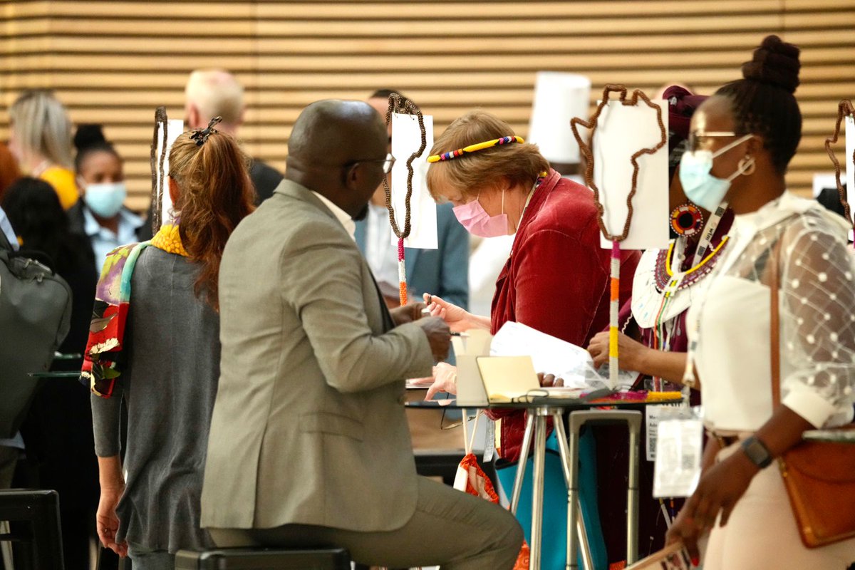 ATravelWeek's tweet photo. @ATravelWeek's second day at the @CTICC_Official was a hive of activity as delegates buzzed their way around, reconnecting and sharing experiences like back in the ol' days before Covid. #WTMA22 #WTMAfrica #WTMA #CTICC #AfricaTravelWeek https://t.co/p9TBD8MeBX