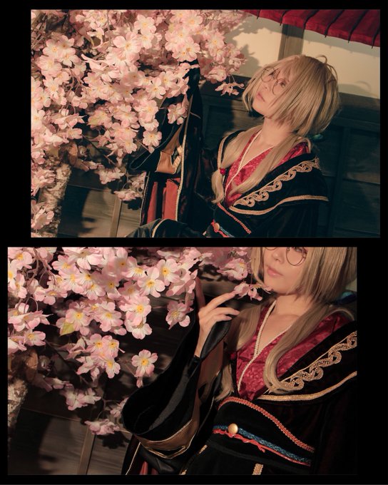 コスプレ/ツキウタ。 弥生春☽･:*月 花🌸神  楽---春:えーいちphoto:3脚咲いたね🌸 