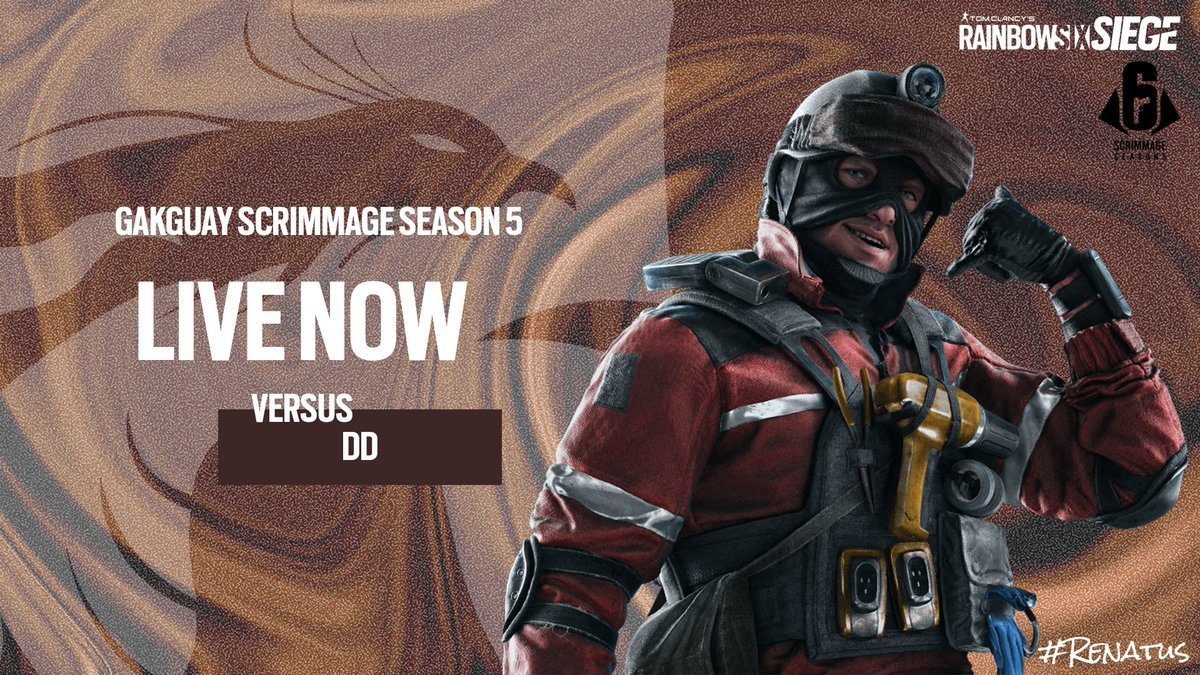 RenatusGaming's tweet photo. The fourth playday of the GAKGUAY Scrimmage S5 is live now for the #RenatusSiege boys as we take on Devil Dogs.
Let's get the devil. 👿

PS: Due to unfortunate circumstances, @sunan_id will be substituting for @RixxR6. 😏

>> https://t.co/vAiQhbHpkT

#Renatus🐦 #GAKGUAYS5 https://t.co/jc4NFjWMR3
