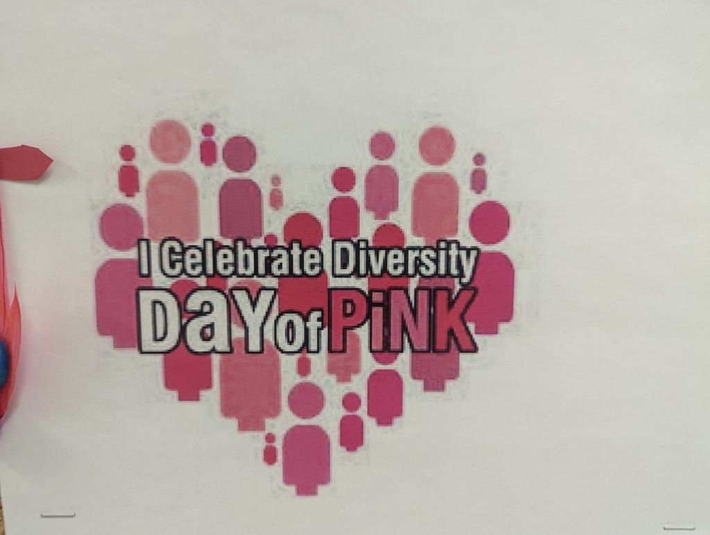 ReenaBhalla7's tweet photo. Celebrating diversity with a message about anti-bullying, kindness and acceptance @PeelSchools @Edenbrookhill #DayofPink https://t.co/sGlRihOdju