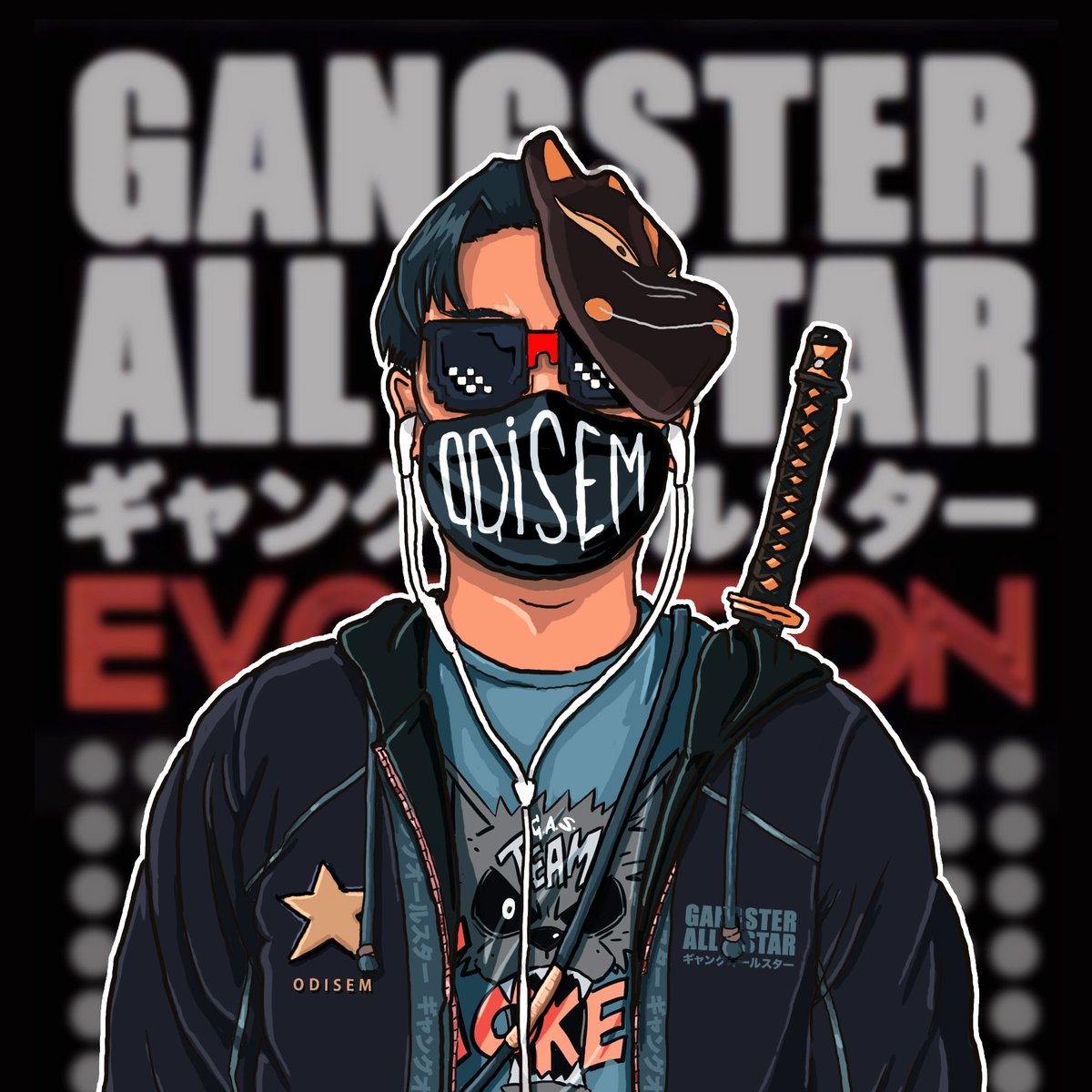 kacamata_odisem's tweet photo. Made my profile picture into GAS style !
And of course I choose Joker gang !
Would be cool if GAS would made their custom merchandise like jacket &amp; shirts !
@jokerspite @aroundtheduang @0xInuarashi @0xRimuru_eth @gangsterallstar 
#GASisWATCHING #gangsterallstar https://t.co/G8SwZkkiwX