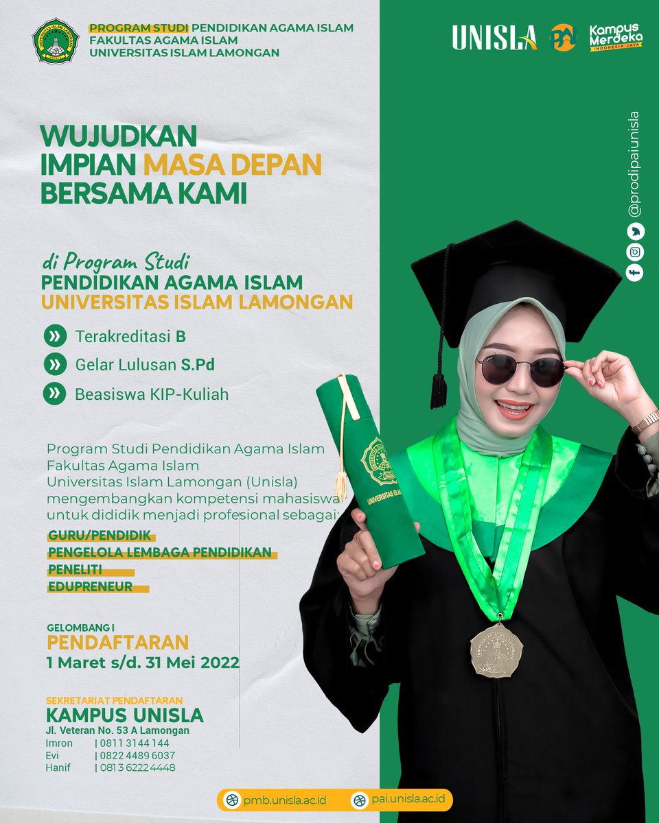 prodipaiunisla's tweet photo. Brosur Unisla, Universitas Islam Lamongan https://t.co/N2hTySiYtv