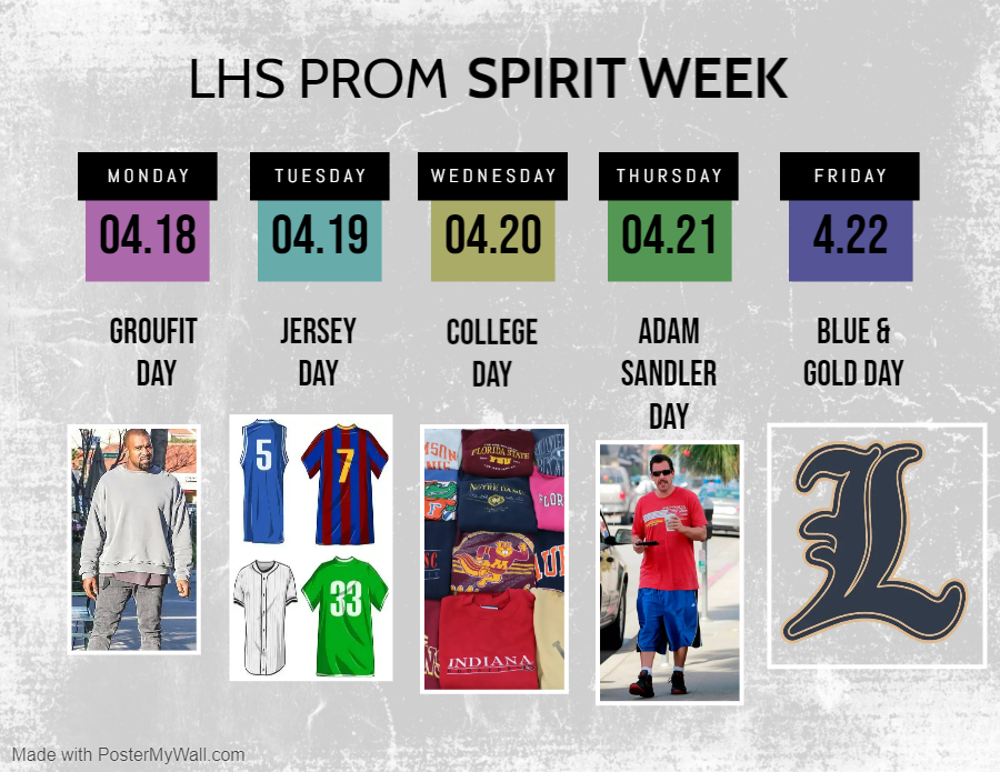 This year’s PROM is almost here, and to start the celebration early, how about a Spirit Week? #GoLemont