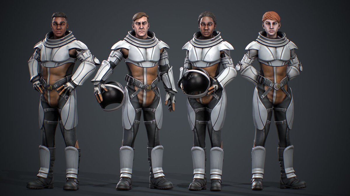 Check out this amazing 3D work from the incredibly talented <a href="/JohnJohanHannon/">John Hannon</a>

Torch ✅
Full body protection ✅
Endlessly stylish ✅

We can't wait to see our players taking the Survival Suit out for a spin in Hortalius 🌻

#gamedev #characterdesign #gameart