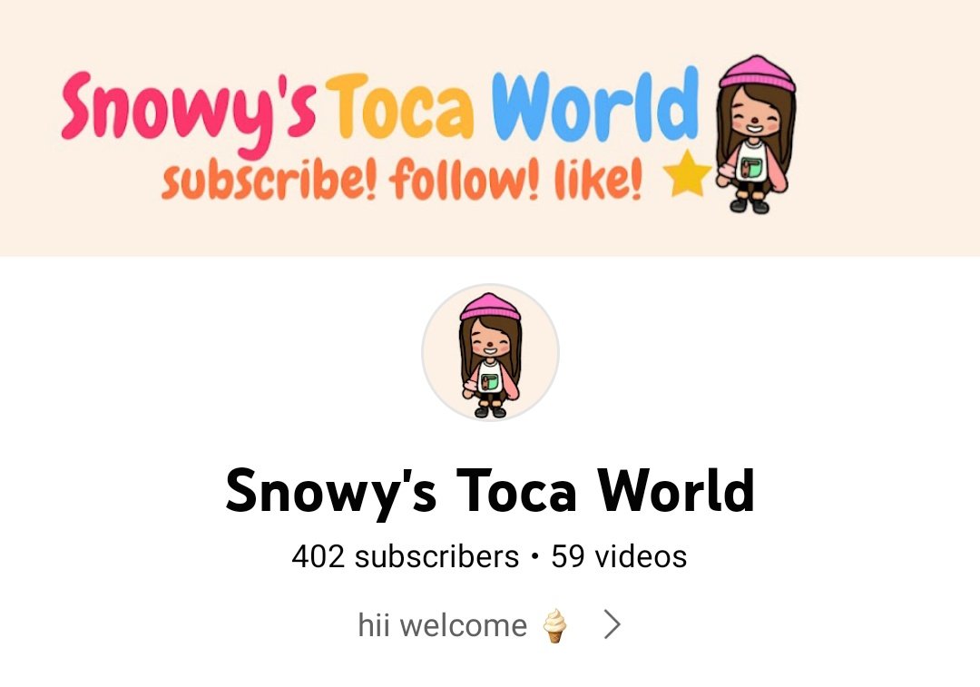 TocaSnowy's tweet photo. — thank you so much for 400 subscribers! 🎉🌈🥰 

I love you all! thank you for the endless support, I'l continue to come up with great contents! 

my youtube channel
➡️:https://t.co/4uIGRanF7T

#SnowysTocaWorld #TocaBoca #Youtube #Tocaworld #Tocalife #Tocalifeworld https://t.co/y2DAInCGU2