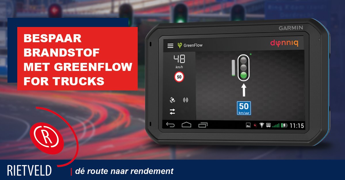Bespaar brandstof en tijd met GreenFlow for Trucks op de Efficio boordcomputer. Meer weten?
rietveld.nl/nl/nieuws/besp…

#deroutenaarrendement #greenflow #greenflowfortrucks #verkeersdoorstroom #groen #brandstofbesparen