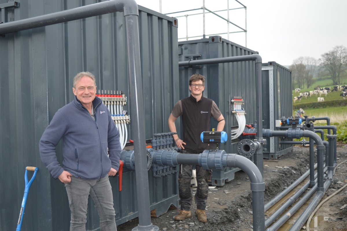 LesleyInnes3's tweet image. Great catch up with future farming project manager Dr George Fisher &amp;amp; team @BioFactory_ and build progress of the small scale and modular anaerobic digestion system @colegcambria Llysfasi. Fantastic project and knowledge Eoin, Hamza and Liam👍