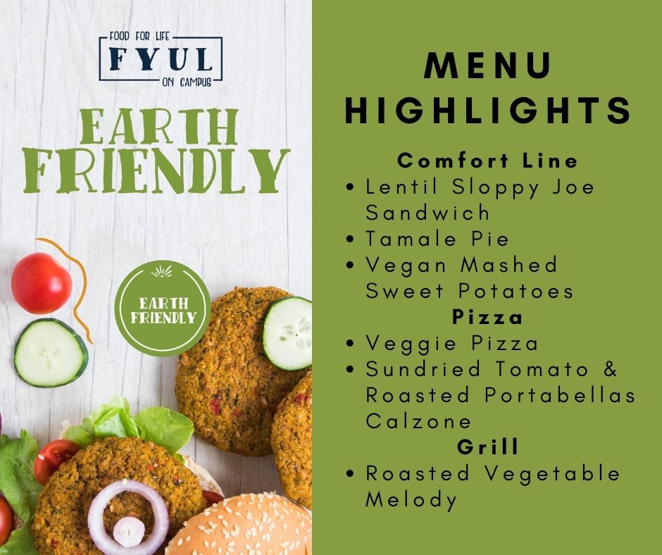 Don't miss out on our Earth Friendly FYUL Event today during lunch! Here's a sneak peak of what we will be highlighting for this event!🌍 💚 💙 🍃