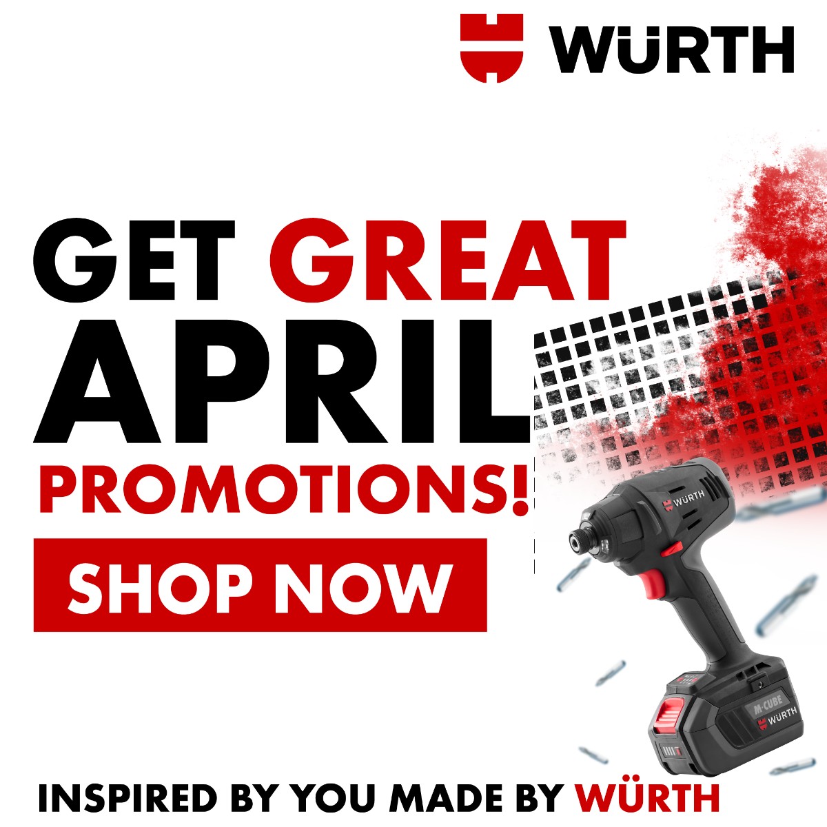 Wurth_SA's tweet photo. This month is filled with exciting new products, crazy promotions and a whole new shop opening!
Check out our awesome specials on our e-Shop and start shopping: https://t.co/Av3BdA51by
#wurth #wurthsouthafrica #aprilpromotions #aprilspecials #promotions https://t.co/onCvKyRtre