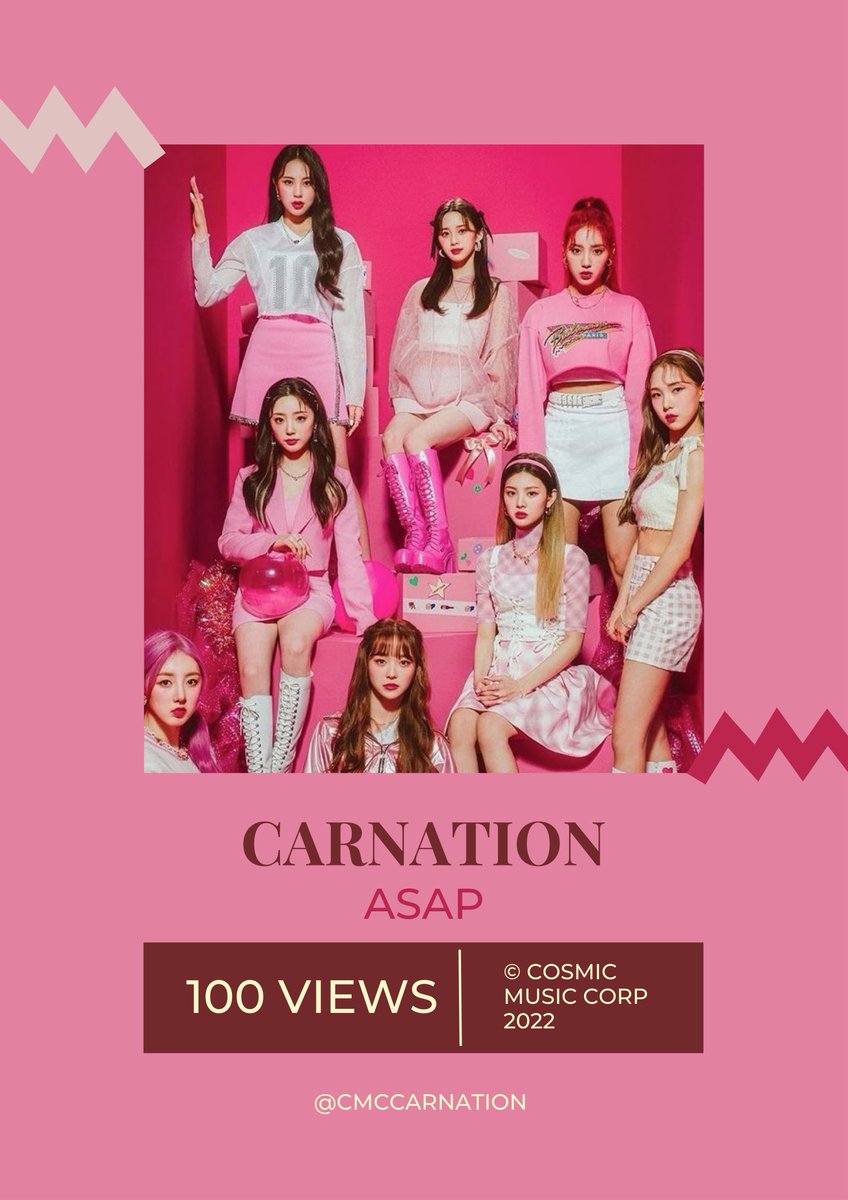 love__carnation's tweet photo. CARNATION ASAP M/V HITS 100 VIEWS

🔗 - https://t.co/4aWL5VYQst

#CARNATION #카네이션 #ASAP #COMICAND https://t.co/PmJ5yXG6ll