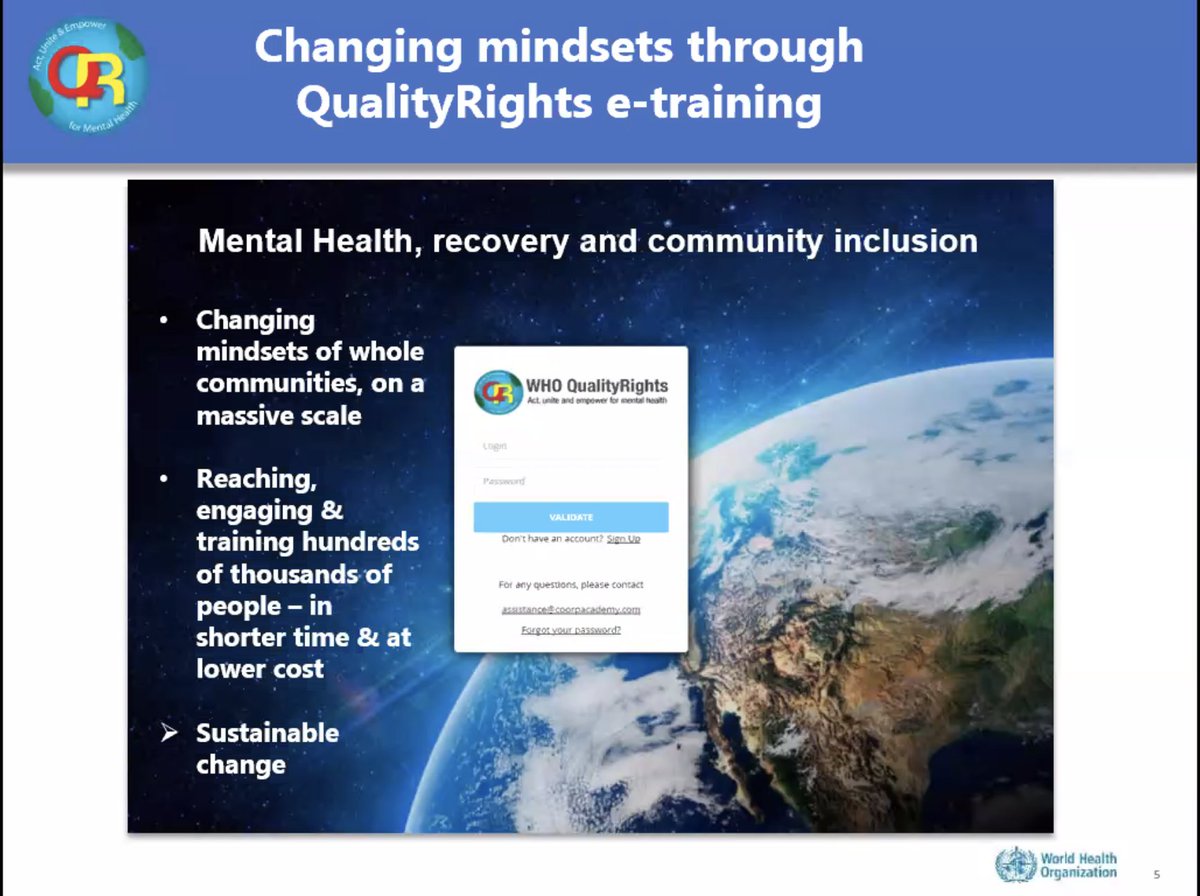 MHInnovation's tweet photo. Today marks the global launch of @WHO’s QualityRights e-training!

This e-training is open to everyone and free of charge. It covers the holistic, person-centred, rights-based approach to #mentalhealth care

Find more info &amp; enroll 👉 https://t.co/3CNXSeqi9S https://t.co/gQtPqCKZYB