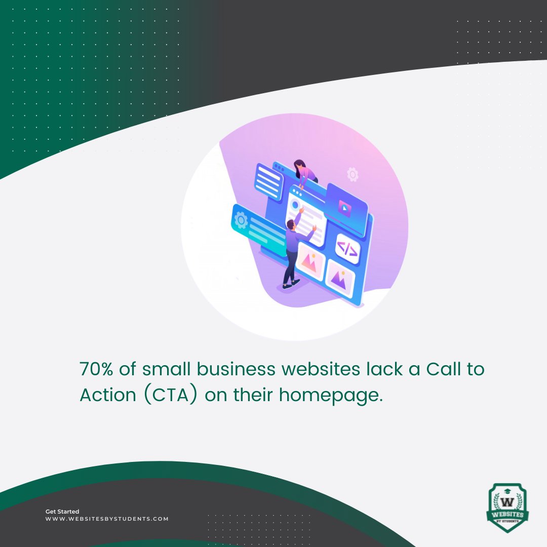 sitesbystudents's tweet photo. 70% individuals agree to this that CTA on the homepage or page of their interest always pushes them to the next step. On the other hand, lack of CTA sets them confuse how to move further. As a result, either they bounce back or struggle finding CTA. https://t.co/GhXcQvOFJS