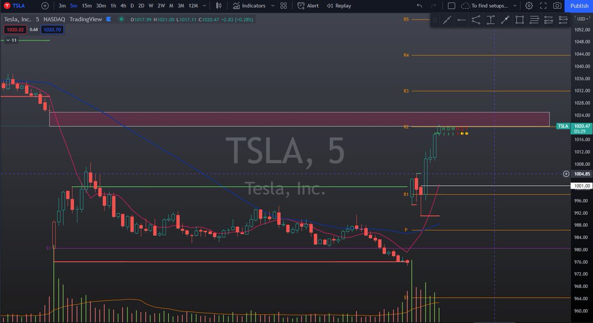 Promii_'s tweet photo. Thank you $TSLA for this 20$ move. #TheStrat teaches this. https://t.co/MWdjGeuKZJ