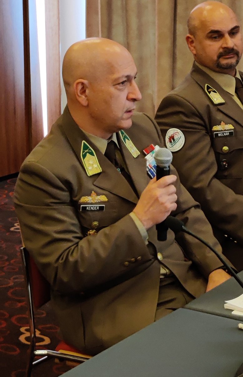 FinabelEAIC's tweet photo. With the closing remarks of Director @BlokkenMario and the Hungarian CPME Tamás Kender, the High Level Conference is officially closed. We would like to warmly thank all the participants and our guests.
#Finabel #interoperability2022 #Hungary #Europe #defence https://t.co/7OxrI1aak4
