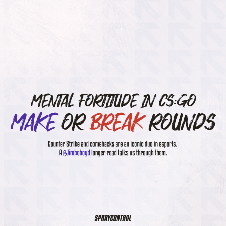 spraycontrolcs's tweet photo. 🖊️ Counter Strike and comebacks are an iconic duo. A longer read from @Jimboboyd tells us more.

https://t.co/fdRlwJqaNI

Follow the thread for the full article in photos.

#counterstrike #esports #csgo https://t.co/X1sZ1sYPaX