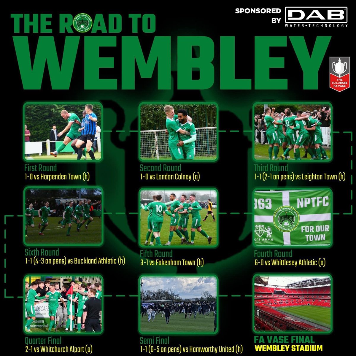 DABPumpsUK's tweet photo. DAB Pumps Limited is proud to support & sponsor Newport Pagnell Town FC on their historic FA Vase campaign. "See you all @ Wembley May 22nd" #swans #dabpumps @nptfc https://t.co/ELTw39HESf