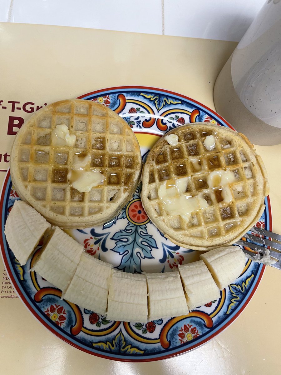 waffle waffle coffee bannnannna for #breakfast