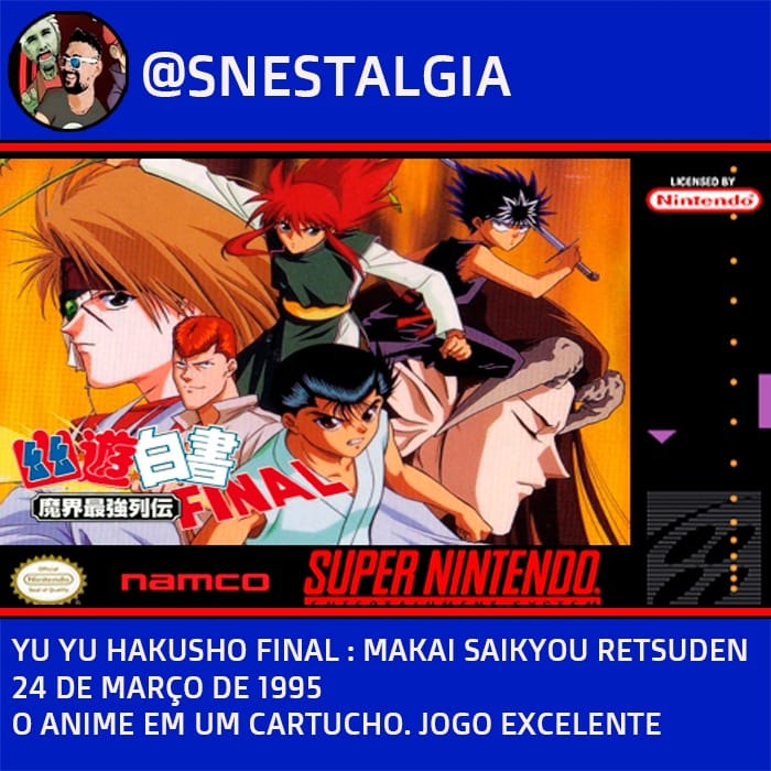 É o melhor jogo de luta com tema de anime ou Snes ou tem outro melhor?🤔