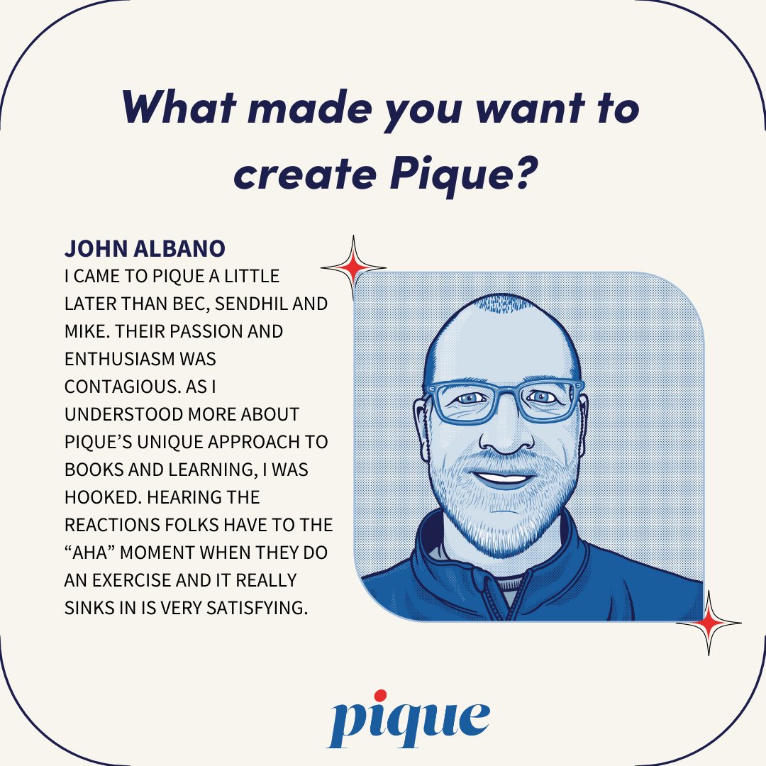 We’ve got four incredible co-founders. And every Friday in April, we’re helping our social media followers get to know them! This week we asked: What made you want to create Pique?