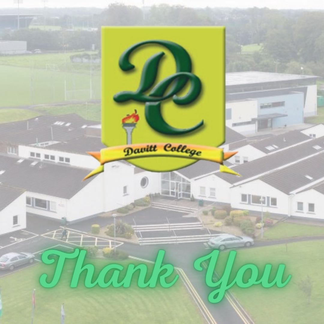 Thank you so much to Ms. Gallagher, extended staff &amp; 3rd year students of <a href="/DavittCollege/">Davitt College</a> for inviting us out last week to facilitate our in-house programme Breathe as part of their Health &amp; Wellbeing Week.

We really appreciate all the support 💚