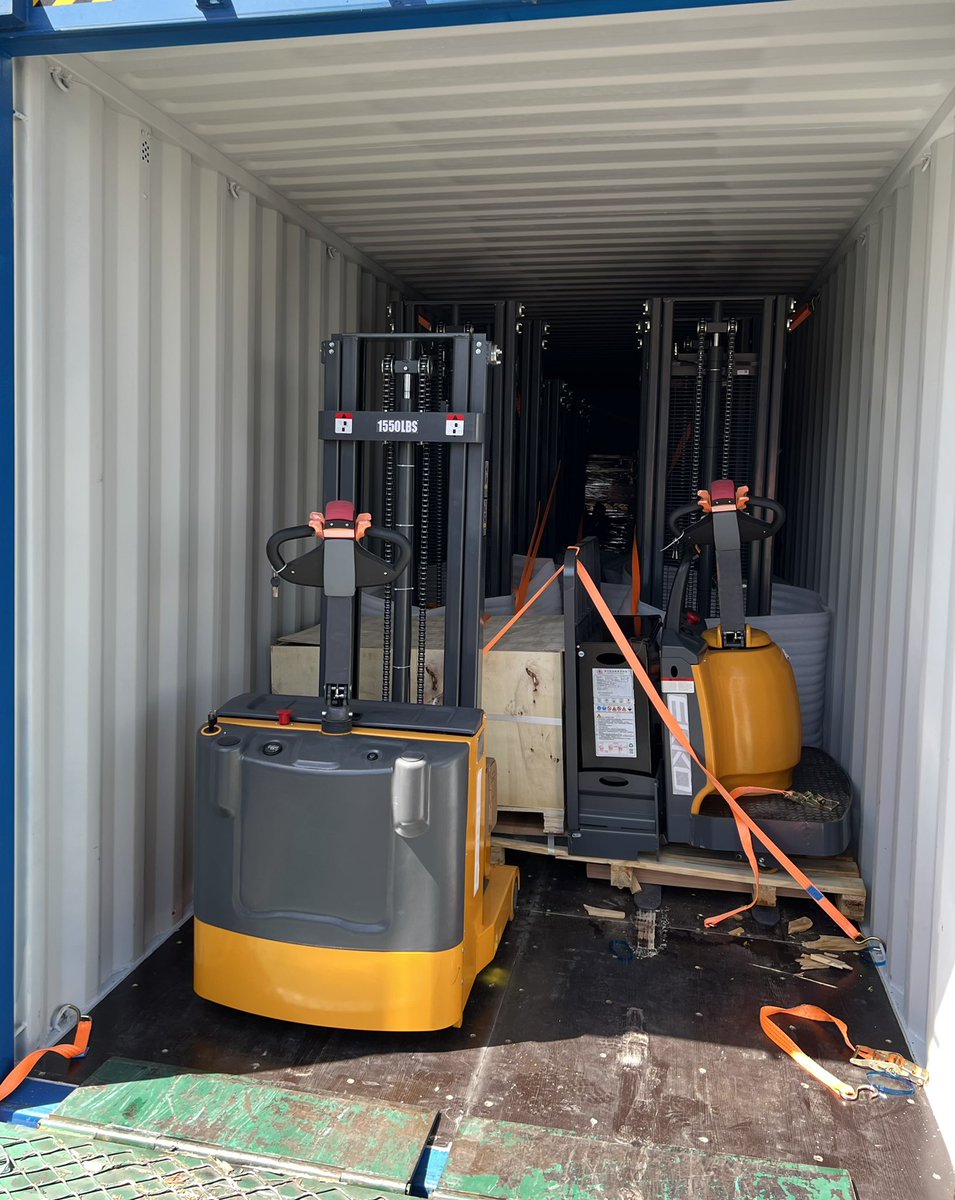 EKKOlifts's tweet photo. The #EP30A (6600lb) Walkie Rider Pallet Jack and #EB18E (4000lb) Walkie Straddle Stacker IN STOCK NOW! Contact us and get yours today! https://t.co/WHEJyJzWDt | 877-232-6517 info@ekkolifts.com #ekkolifts #forklifts #lifttruck #lithiumbatterpalletjack #pallettruck #3wheelforklifts https://t.co/AYp0qBEIn7