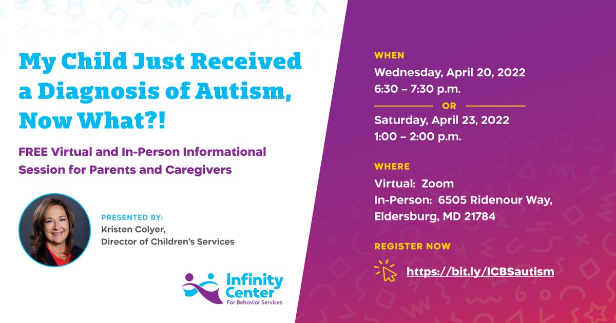 Humanim's tweet photo. Know someone whose child was recently diagnosed with #AutismSpectrumDisorder? As part of #AutismAcceptanceMonth, we'll be hosting 2 FREE info sessions on how to navigate the process of obtaining services for kids recently diagnosed w/ #ASD. Register now: https://t.co/jwy8lbCiJY https://t.co/Q2AfNU7lGo