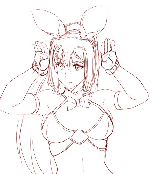 まだラフだけどゼノビアさんばにー
 #アイギスお絵かき 