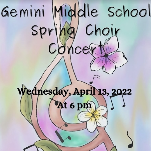 The perfect evening out: <a href="/D63Gemini/">Gemini School</a> 's Spring Choir Concert featuring our 6th-8th grade singers! Join us TOMORROW, April 13 @ 6 p.m. - or stay in and stream the concert live. 🎼🎵🎶🌺🥀🌹 bit.ly/3vfJhgI