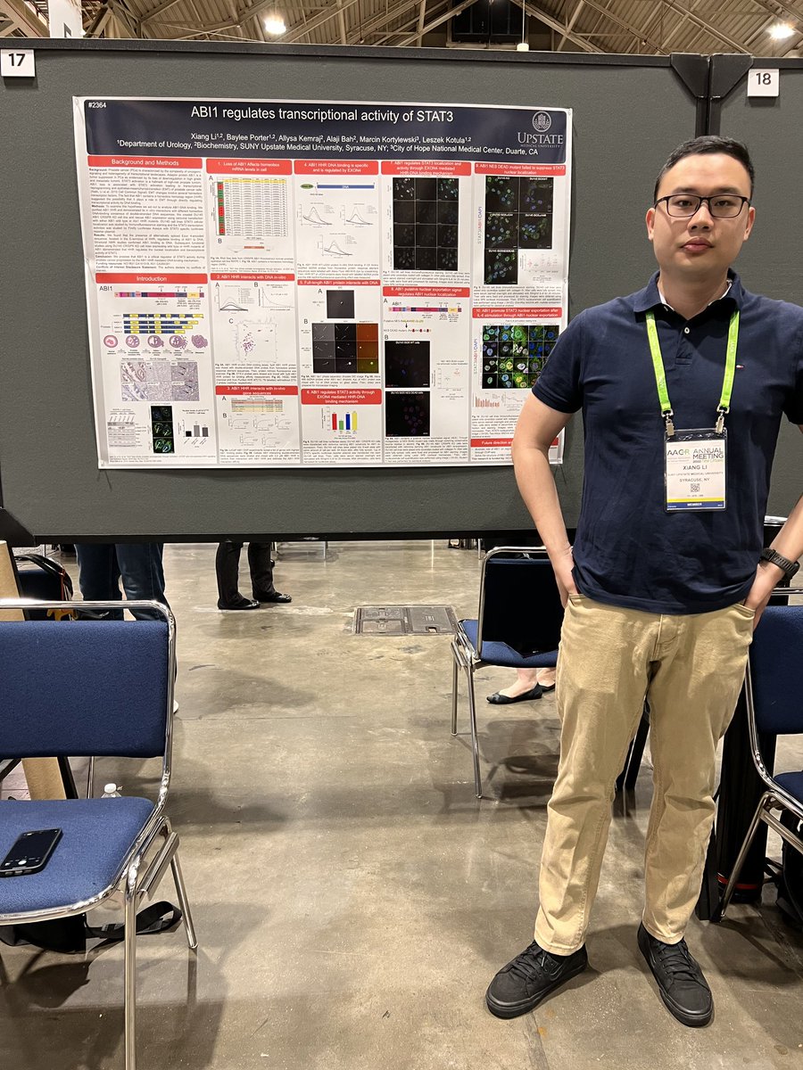 KotulaLab's tweet photo. Come check out our PhD Candidate Xiang Li’s Poster S7 B17 #AACR22 https://t.co/kekxQq1wjG