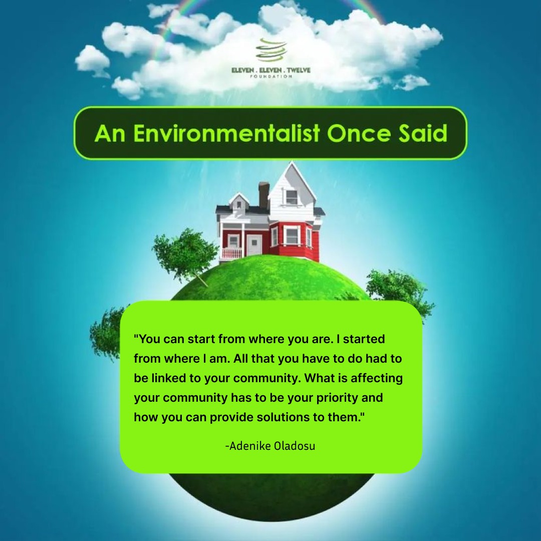 eet_foundation's tweet image. Thoughtful words to reflect upon from the @the_ecofeminist

Can you outrightly say that what you are doing is linked to your immediate community and can help provide #lastingsolution?

.
.
.
#tuesdaymotivations
#Environmentalistsquotes
#anenviromentalistoncesaid