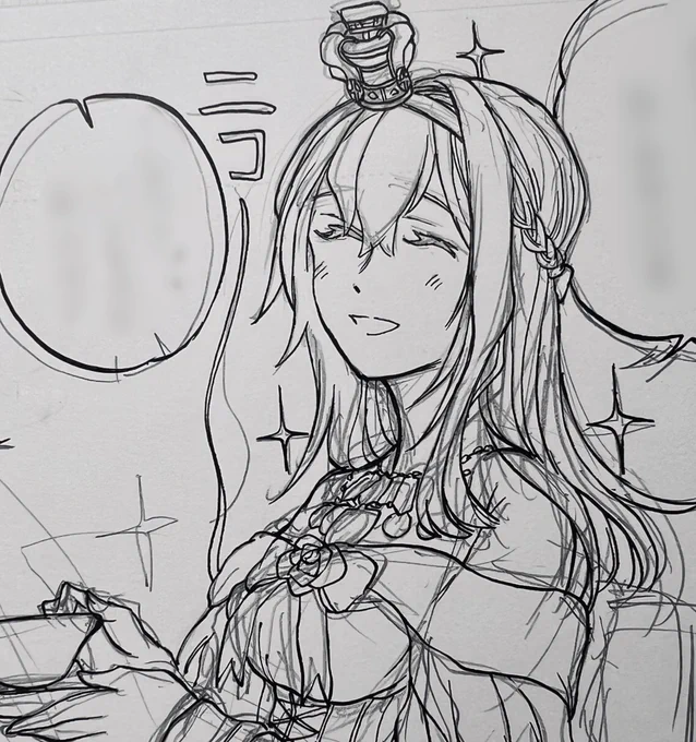 描いていてふと気づきましたが、私のウォー様はお迎えした頃よりもニッコリしてることが多くなりました。泊地に慣れたのもあり余裕の表れでもあり...。
気持ちの見えない感じ、好きなんだよなぁ 