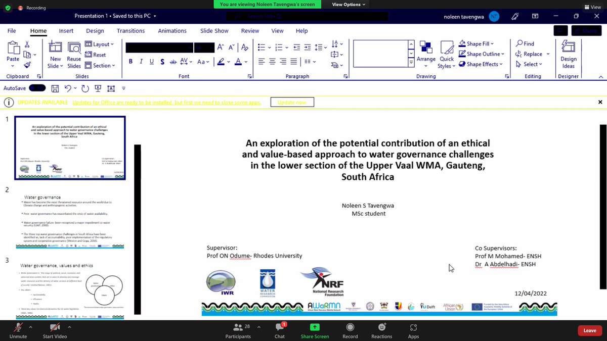 African Water Resources Mobility Network (AWaRMN) tweet media