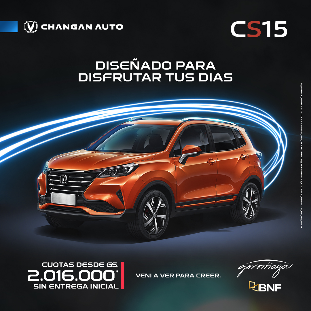 BNF_Py's tweet photo. ¿Estás listo para cambiar tu movilidad a un 0Km? 🚗 Con nuestro Crédito para 0km podés acceder a cómodas cuotas sin entrega inicial en las marcas CHANGAN de @gorostiaga_py. 
Conocé los requisitos en el siguiente enlace https://t.co/uUgHAIIuTU. https://t.co/4KFW2aczfV